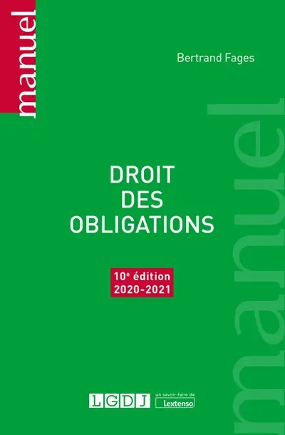 Droit des obligations : 2020-2021