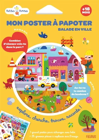 Mon poster à papoter : balade en ville : explore, cherche, trouve, raconte !