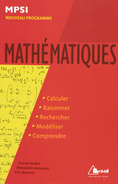 Mathématiques : MPSI, programme 2013