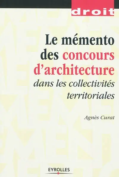 Le mémento des concours d'architecture dans les collectivités territoriales