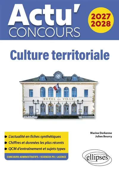 Culture territoriale 2027-2028 : concours administratifs, Sciences Po, licence