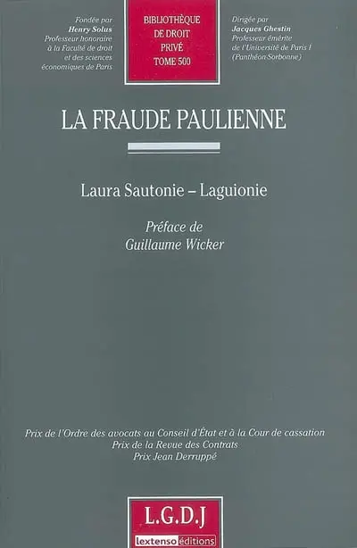 La fraude paulienne