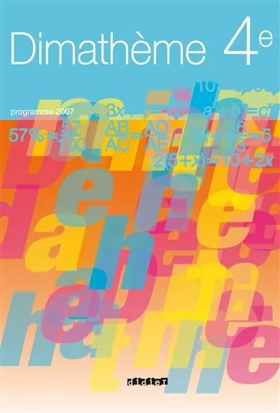 Dimathème 4e : programme 2007