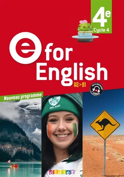 E for English 4e, cycle 4, A2-B1 : nouveau programme