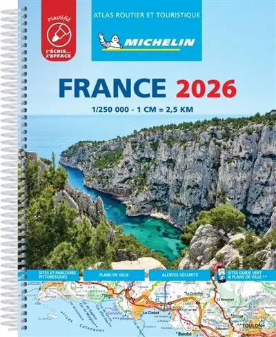 France 2026 : atlas routier et touristique : plastifié France 2026 : atlas routier et touristique : plastifié