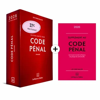 Code pénal 2026, annoté Code pénal 2026, annoté