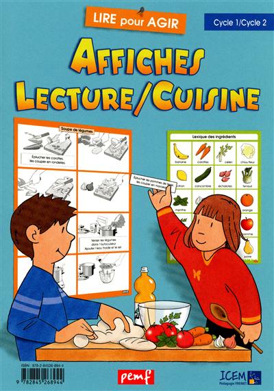 Lire pour agir : Affiches lecture/cuisine