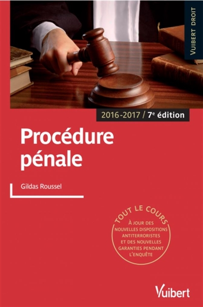 Procédure pénale : 2016-2017