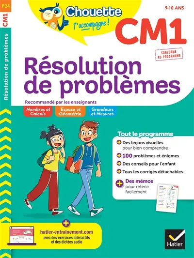Résolution de problèmes CM1, 9-10 ans : conforme au programme