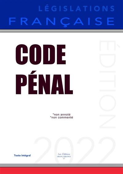 Code pénal : Non annoté