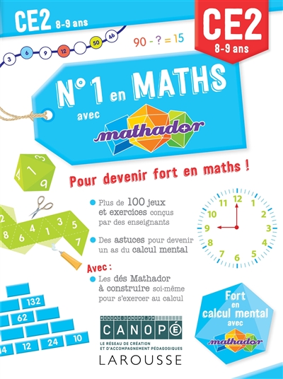 N°1 en maths avec Mathador CE2, 8-9 ans