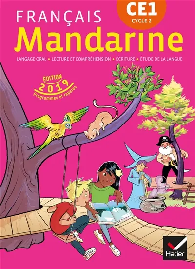 Mandarine, français CE1, cycle 2 : langage oral, lecture et compréhension, écriture, étude de la langue