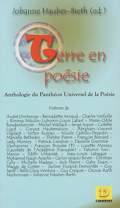 Terre en poésie : anthologie du Panthéon universel de la poèsie
