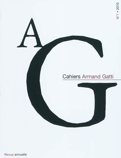 AG, cahiers Armand Gatti, n° 1