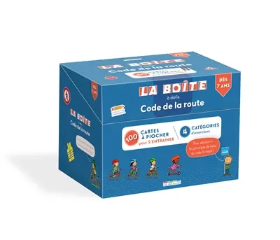 La boîte à défis code de la route : 100 cartes à piocher pour s'initier aux principes de base du code de la route !