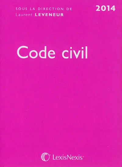 Code civil 2014 : rose