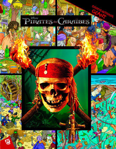 Pirates des Caraïbes : cherche et trouve géant