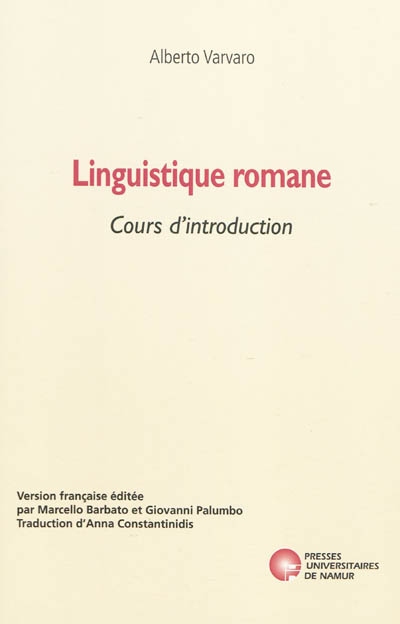 Linguistique romane : cours d'introduction