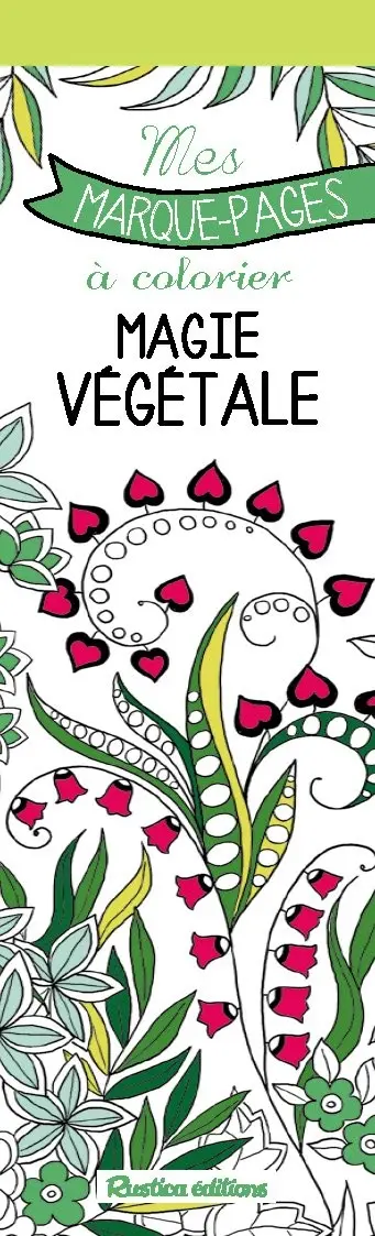 Magie végétale : mes marque-pages à colorier