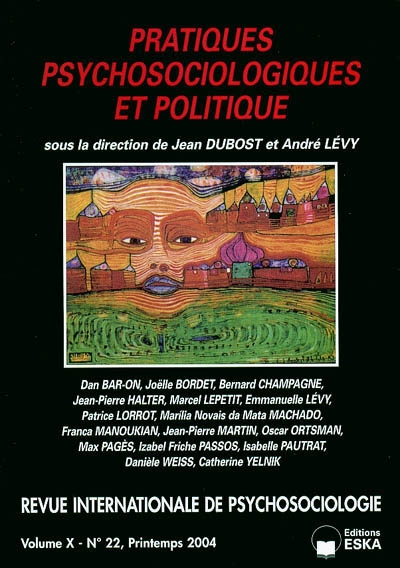 Revue internationale de psychosociologie, n° 22. Pratiques psychosociologiques et politique