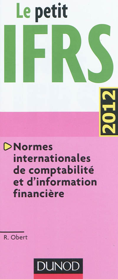 Le petit IFRS 2012 : normes...