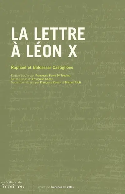 La lettre à Léon X