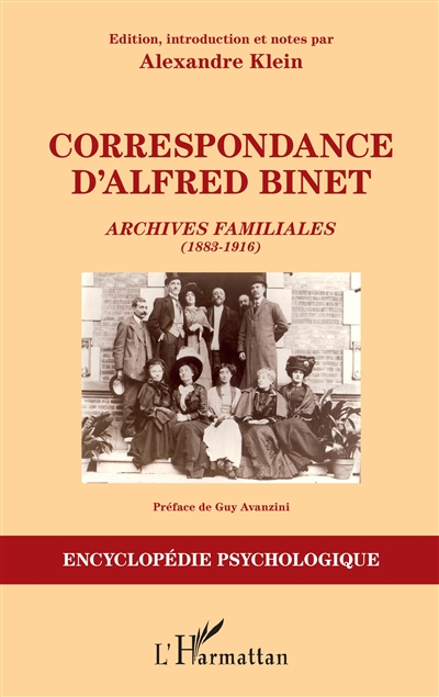 Correspondance d'Alfred Binet : archives familiales (1883-1916)