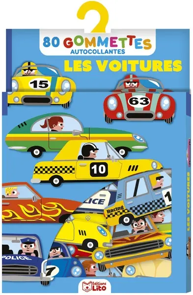 Les voitures : 80 gommettes autocollantes