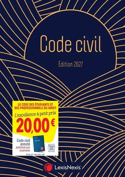 Code civil 2027 : jaquette soleil levant