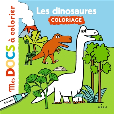 Les dinosaures : coloriage