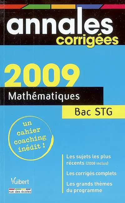 Mathématiques : bac série STG
