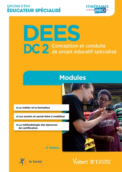 DEES : DC2, conception et conduite de projet éducatif spécialisé : modules