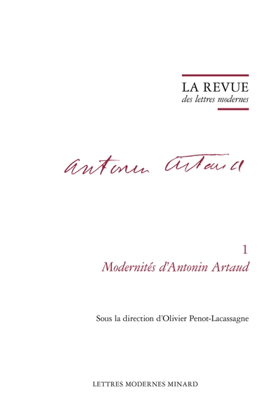 Antonin Artaud. Vol. 1. Modernités d'Antonin Artaud