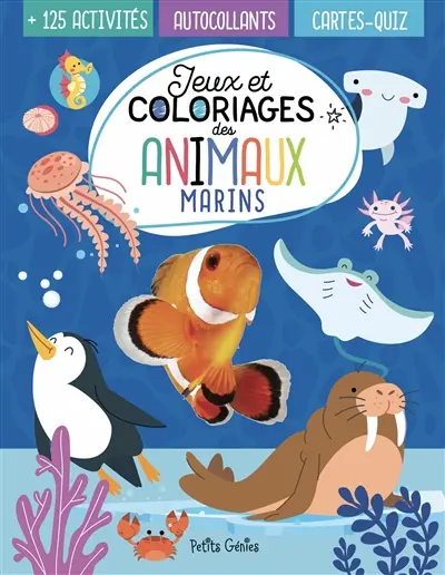 Jeux et coloriages des animaux marins