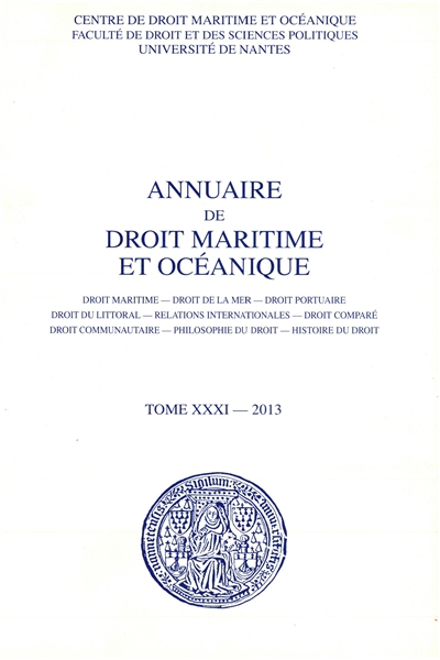 Annuaire de droit maritime...