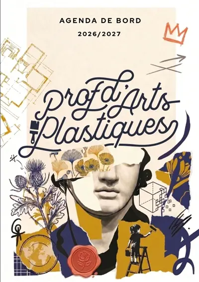 Agenda de bord 2026/2027 professeur d'Arts Plastiques : Carnet de bord A4 pour les enseignants