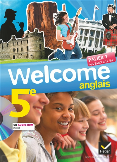 Welcome, anglais 5e : CD audio-ROM inclus : format compact