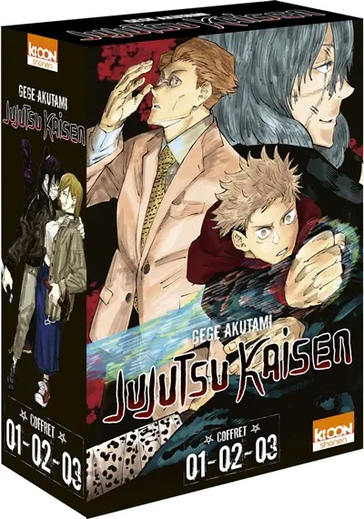 Jujutsu kaisen : coffret 01, 02, 03