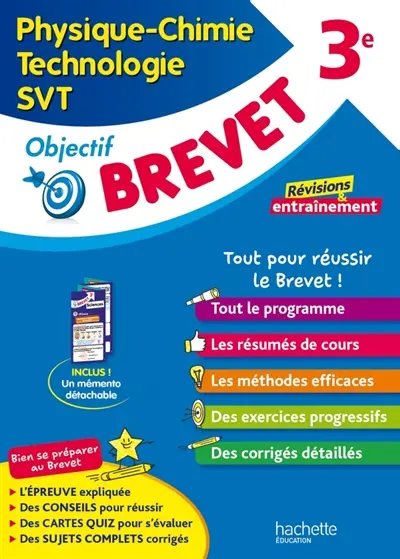 Physique chimie, technologie, SVT 3e : révisions & entraînement