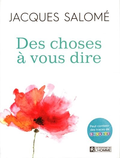 Des choses à vous dire