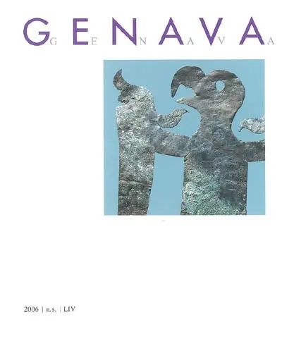 Genava, n° 54