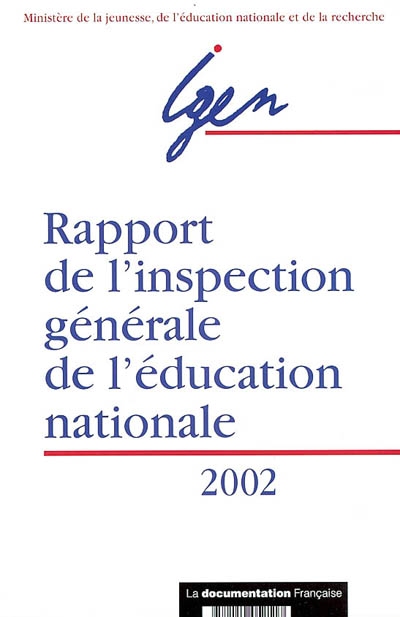 Rapport de l'inspection générale de l'éducation nationale 2002