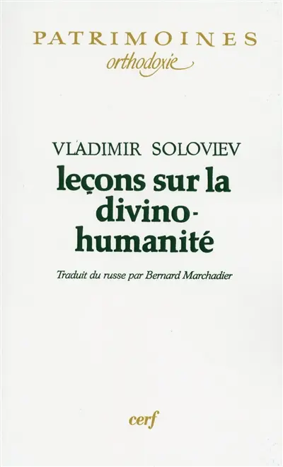 Leçons sur la divino-humanité