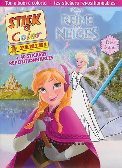 Stick & color : la reine des neiges