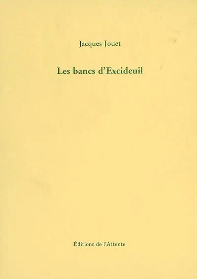 Les bancs d'Excideuil