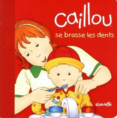 Caillou se brosse les dents