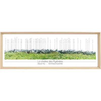 Panorama de la chaîne des Pyrénées, depuis Pau