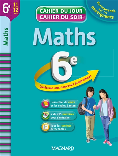 Maths 6e, 11-12 ans : conforme aux nouveaux programmes