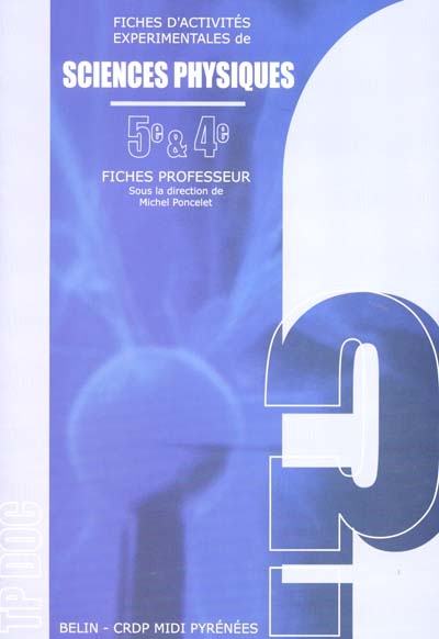 TP doc : physique chimie : 5e, 4e