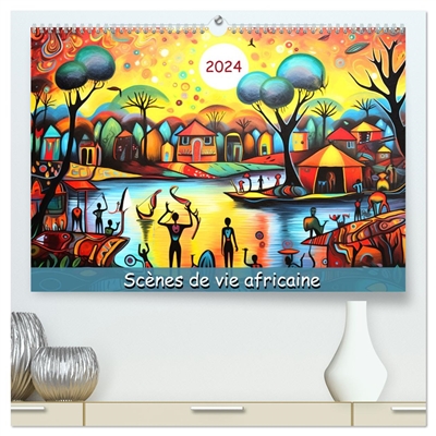 Scènes de vie africaine (Calendrier mural 2026 DIN A2 vertical) calendrier de bureau : Plongez dans la magie de l'Afrique tout au long de l'année avec ce calendrier qui célèbre la culture, la diversité et la richesse de l'Afrique.